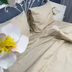 Постільна білизна зі сатину, бежевий світлий
