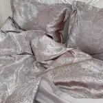 Жаккардова постільна білизна “Мрії султана”, сріблясто-коричнева