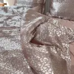 Жаккардова постільна білизна “Ніч Клеопатри”, золотисто-коричнева